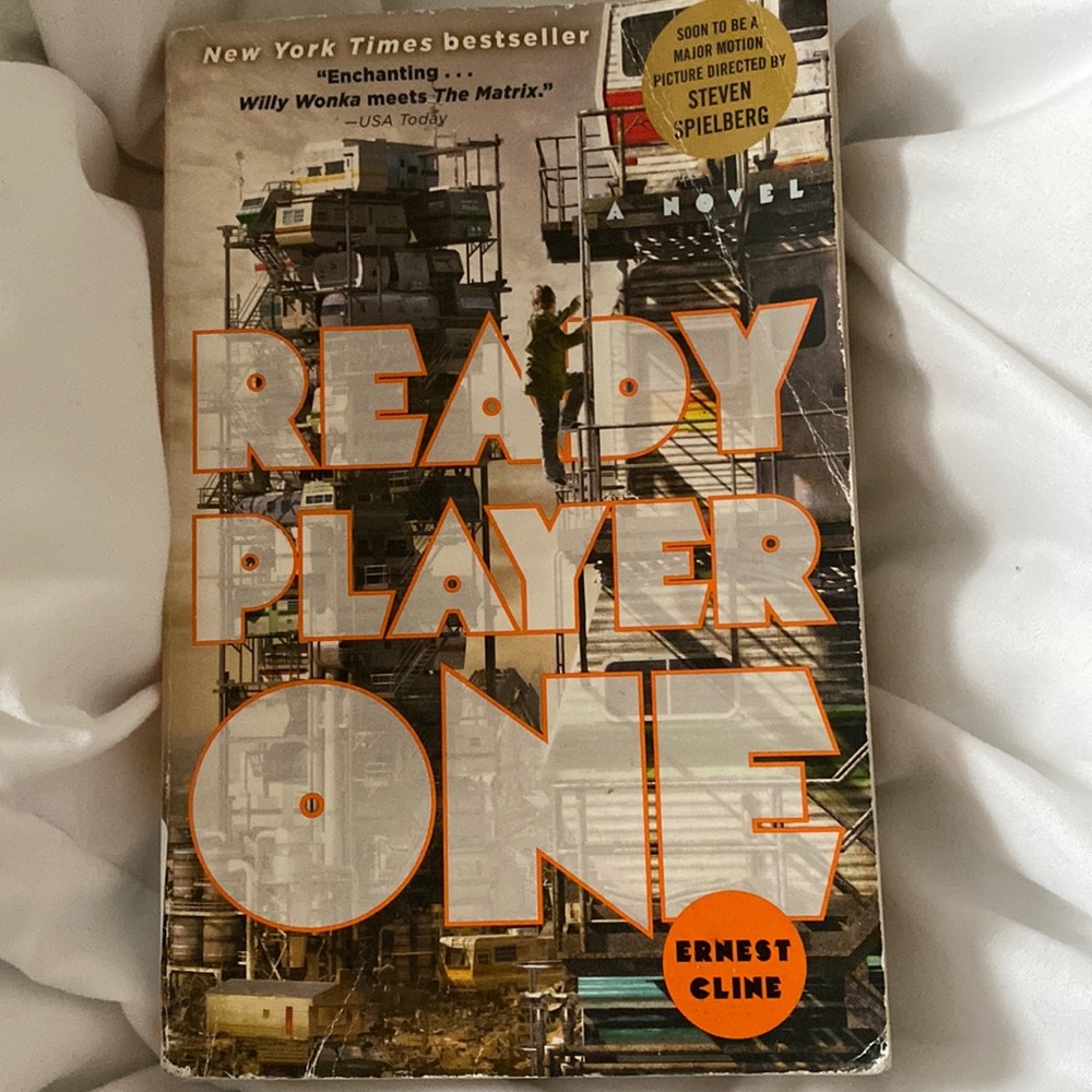 Ready Player One by Ernest Cline, paper back, good condition but is used